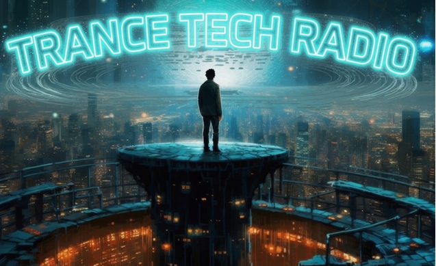 Trance Tech Radio futuristic city artwork